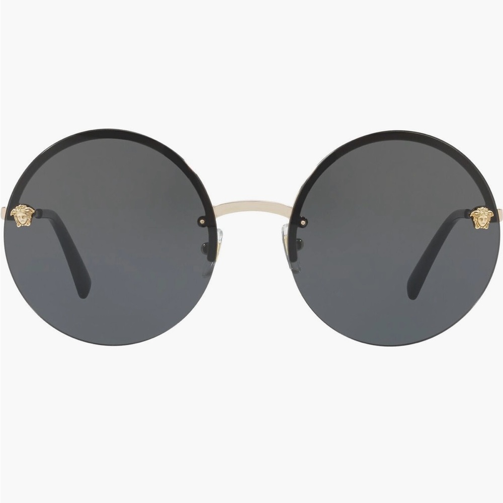 Versace Medusa Logo 59mm Large Round Sunglasses